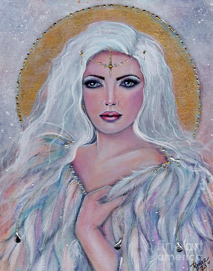 Wrapped Angel Painting by Renee Lavoie - Fine Art America