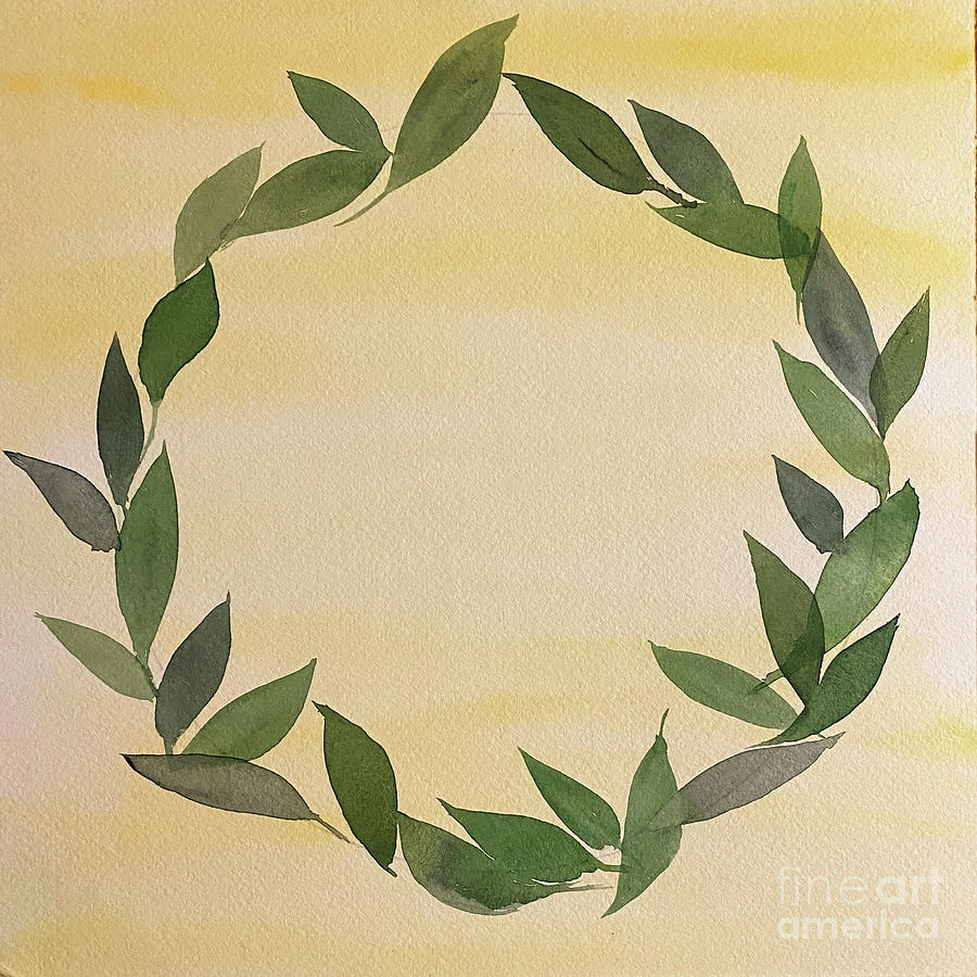 Wreath Painting by Lisa Neuman