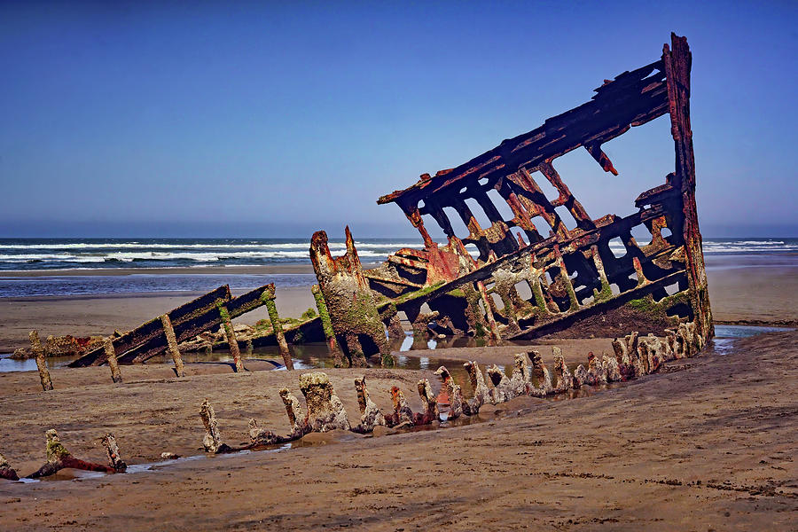 Wreck of the Peter Iredale - One Photograph by Nikolyn McDonald