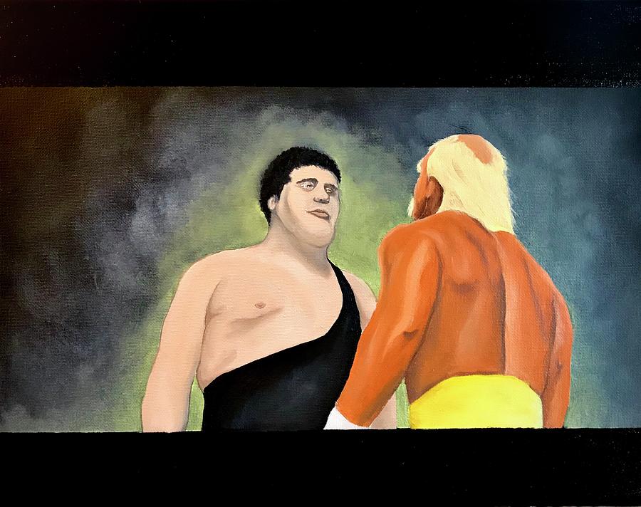 WrestleMania 3 moment Painting by Willy Proctor