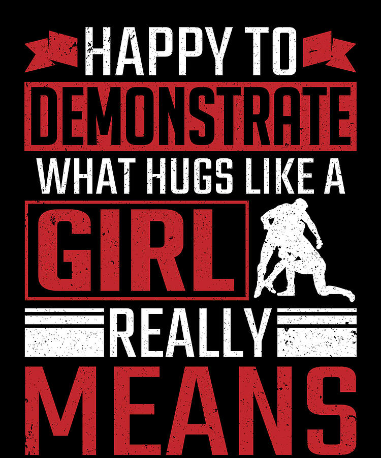 Wrestler Hugs Like A Girl Really Means Wrestling Digital Art by ...