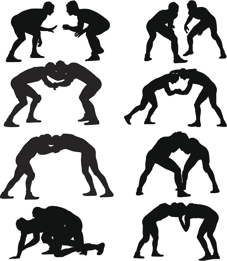 Wrestling Drawing by Filo