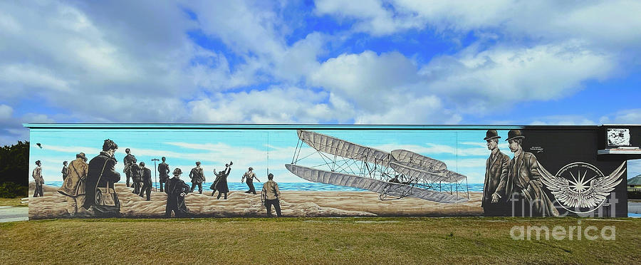 Wright Brothers Mural in Outer Banks 4135 Photograph by Jack Schultz