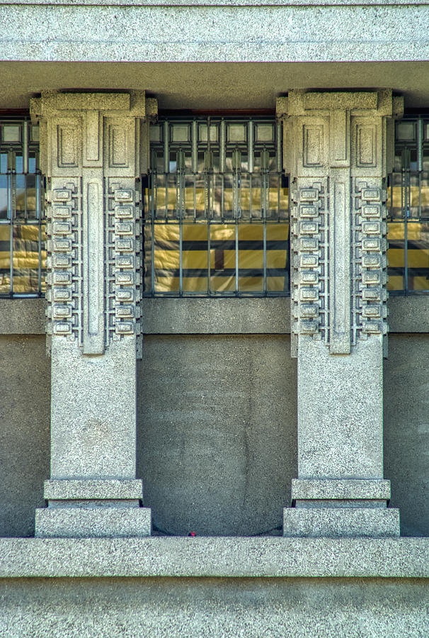 Wright Unity Columns Photograph by Kevin Eatinger