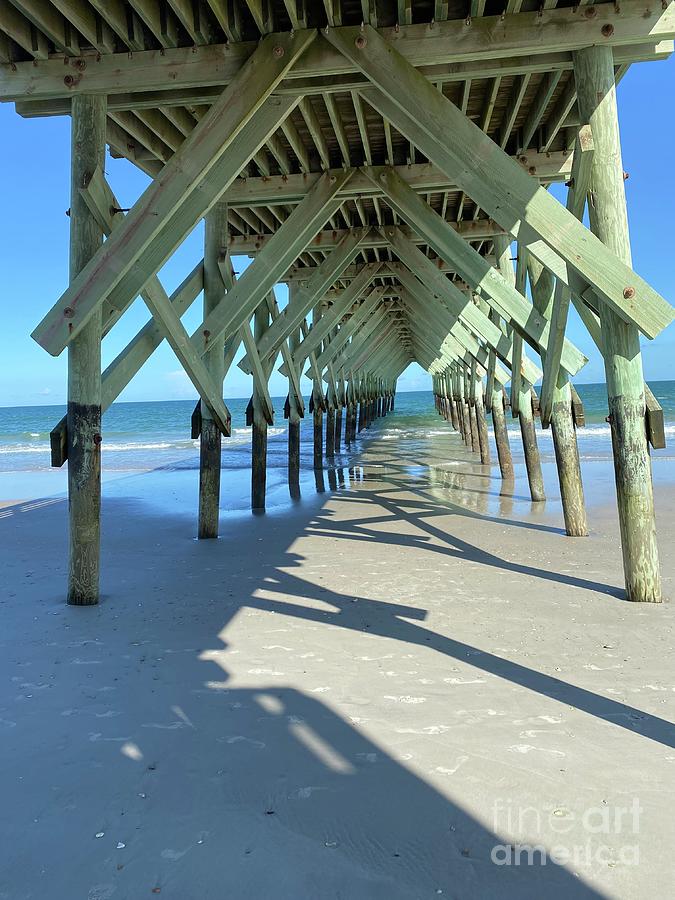 Oceanic Pier at Wrightsville Beach, NC  Photograph by Catherine Ludwig Donleycott