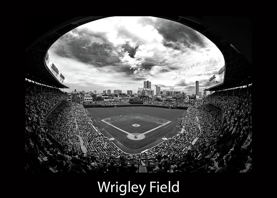 Wrigley Field poster Photograph by Greg Wyatt