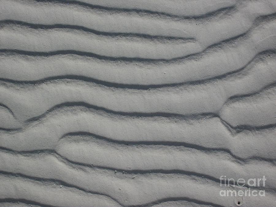 Sand Photograph - Wrinkles in Time by Mary Mikawoz