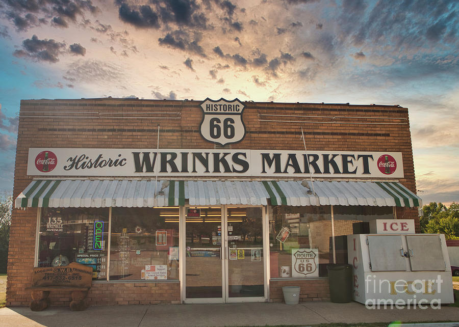 Wrinks Market on Route 66 Photograph by Andrea Smith
