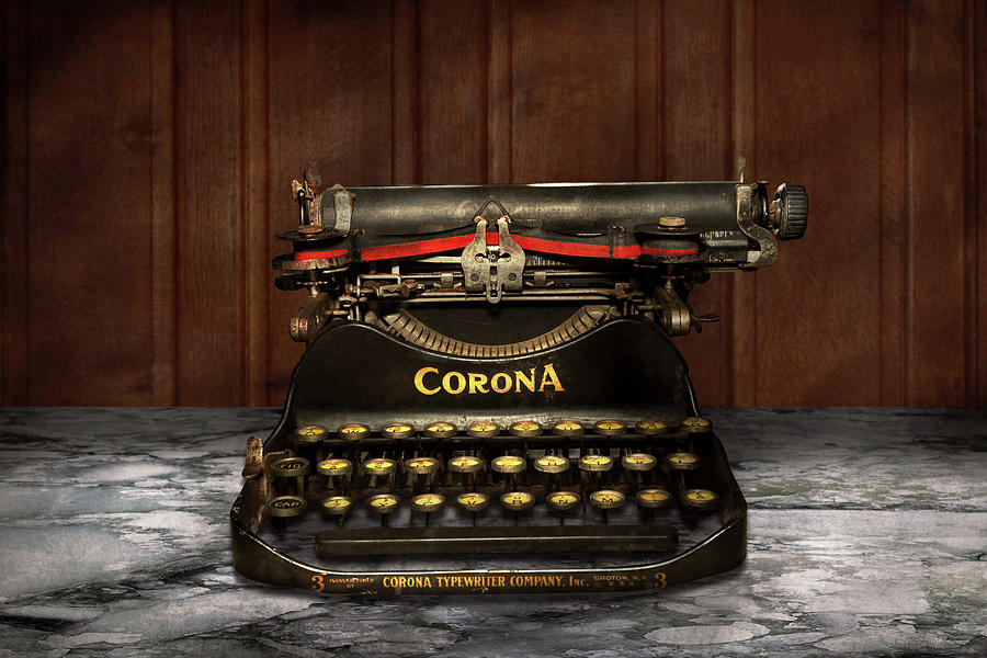 Writer - Typewriter - My Corona Photograph by Mike Savad