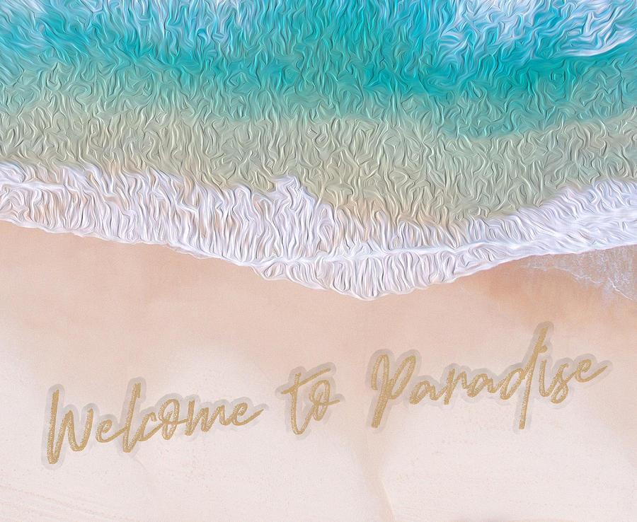 Welcome To Paradise - Lyrics | Art Board Print