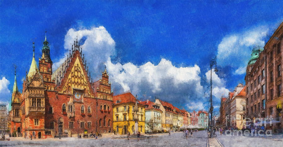 Wroclaw, Poland Digital Art by Jerzy Czyz