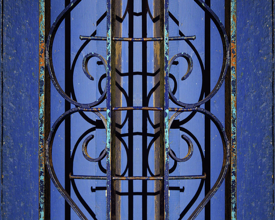 Wrought Iron and Shadow Abstract Photograph by Nikolyn McDonald