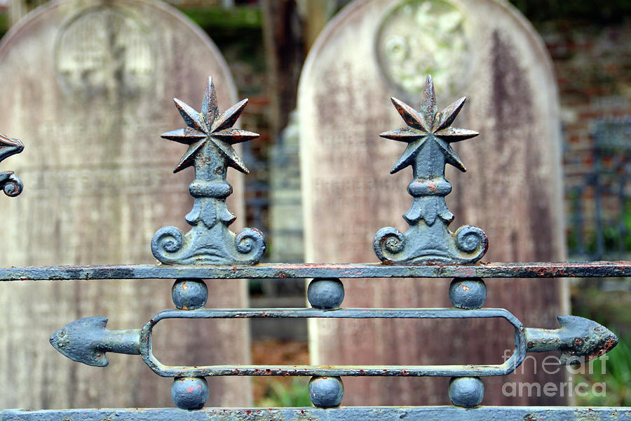 Wrought Iron Work in St Michaels Graveyard in Charleston 9152 Photograph by Jack Schultz