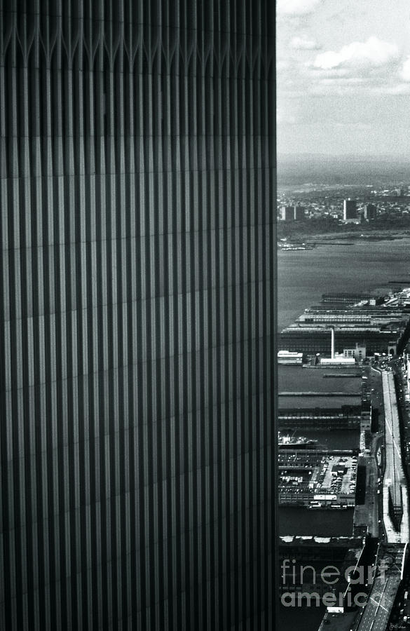 Black And White Photograph - WTC - View From The 81st Floor by Jeff Breiman