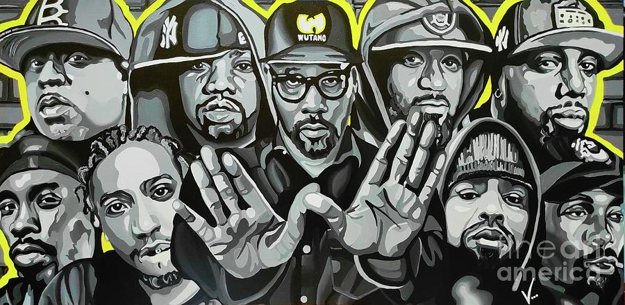 Method Man Painting - Wu-Tang Clan by Victoria Glaittli