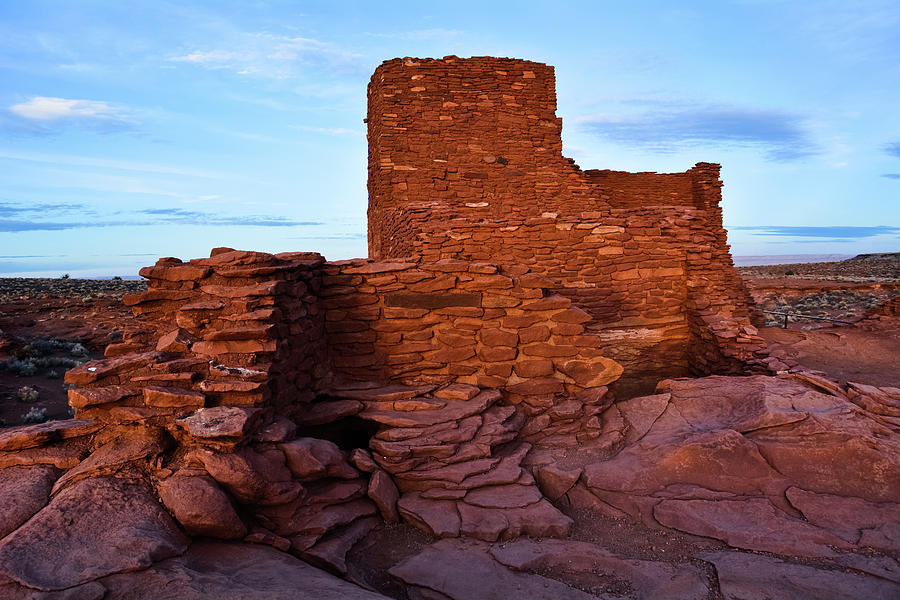 Wukoki Pueblo Magic Hour Photograph by Kyle Hanson