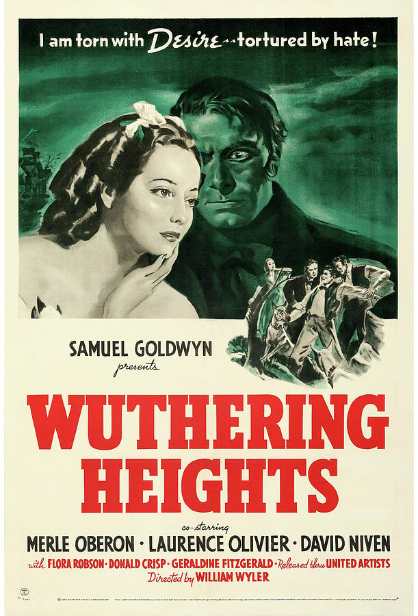 Laurence Olivier Mixed Media - Wuthering Heights poster 1939 by Movie World Posters