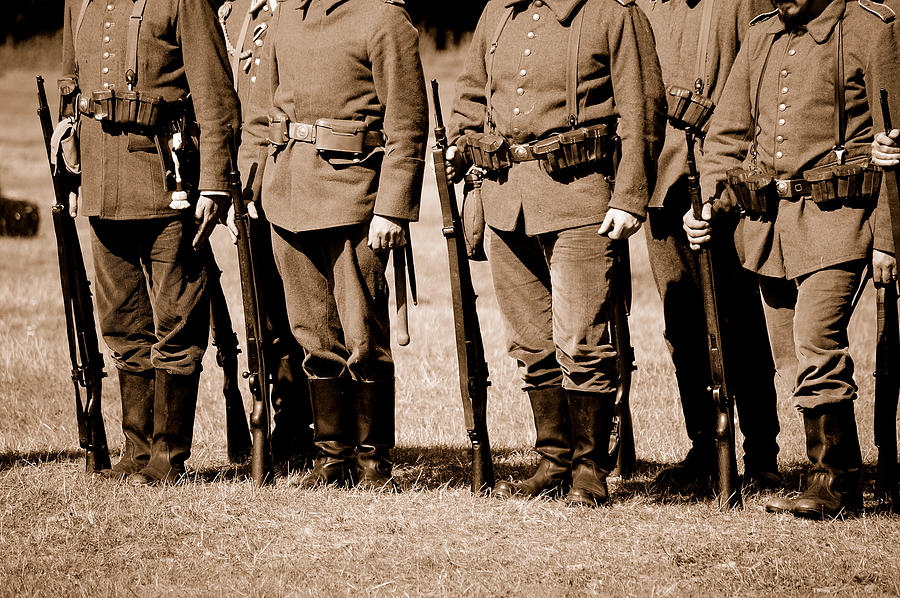 WW1 German Troops. Photograph by Johncairns