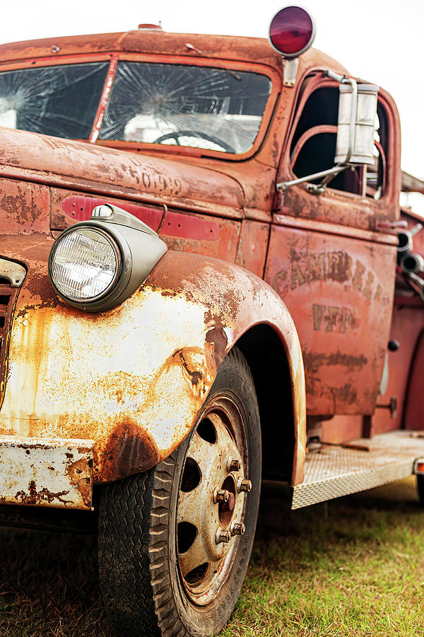 WW2 Fire Truck-001-Cb Photograph by David Allen Pierson - Fine Art America