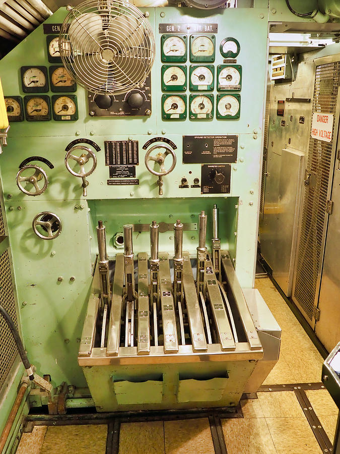 WW2 Submarine Battery Controls Photograph by Robert Leach - Pixels