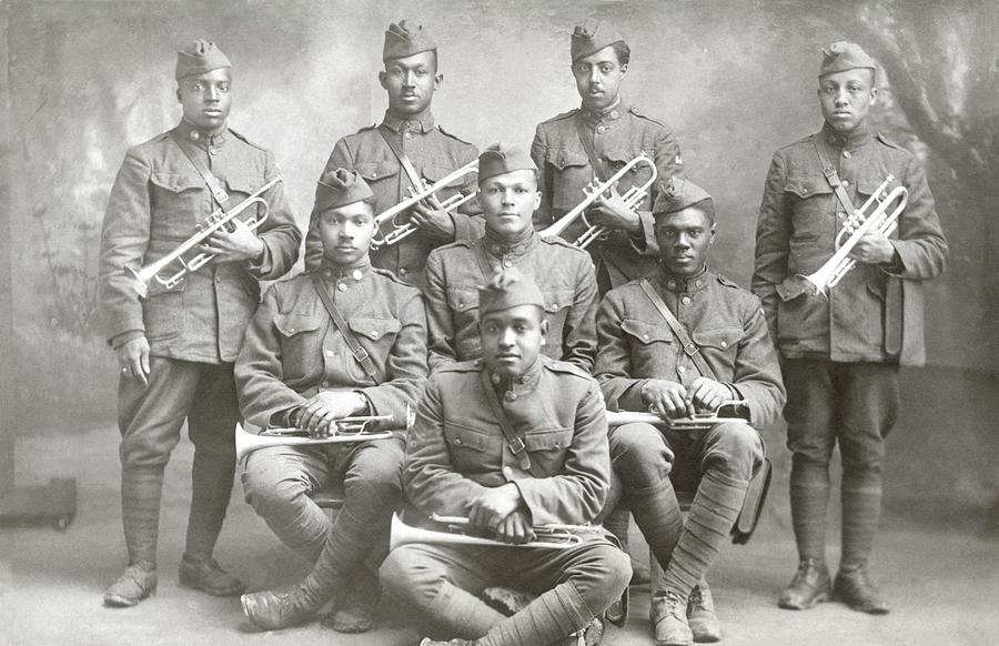 WWI Black American Musicians Photograph by Historic Image
