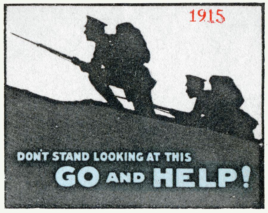 WWI Go and Help Painting by Historic Image