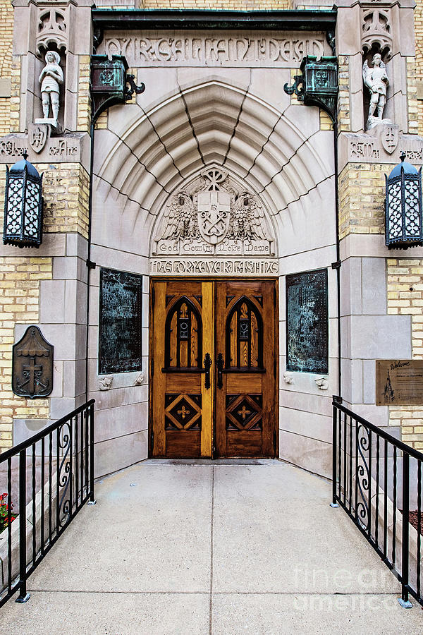 Architecture Photograph - WWI Memorial Door by Scott Pellegrin