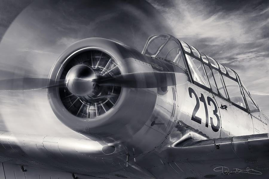 Wwii Fighter Airplane With Spinning Propeller Photograph by Dan Barba