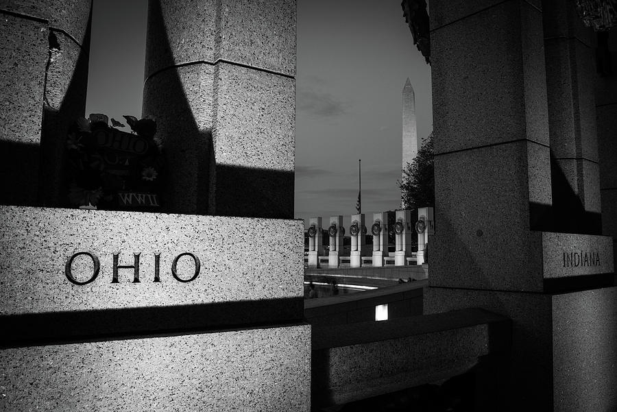 WWII Memorial at Night Photograph by Scott McGuire