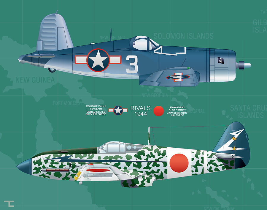 WWII Pacific war 1 Digital Art by Tim Lutrey - Fine Art America