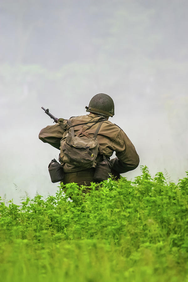 WWII - The Hurtgen Forest Campaign re-enactment. Photograph by Greg ...