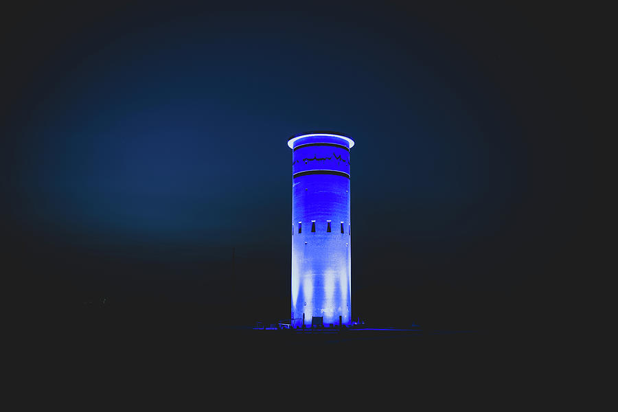 WWII Tower in the Dark of Night Photograph by Rose Guinther