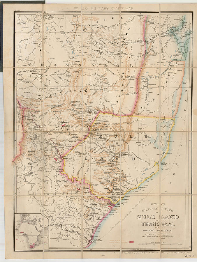 Wyld s Military Sketch of Zulu Land the Transvaal and Adjoining ...