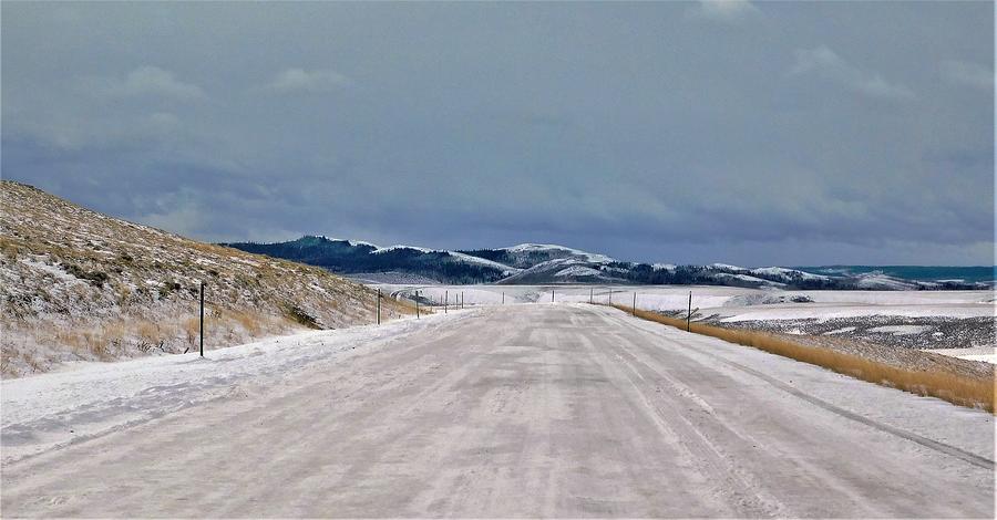 - Wyoming Back Road Photograph by THERESA Nye