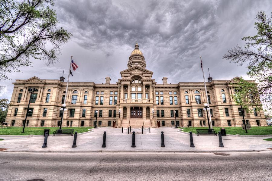 Capitol Building Photograph - Wyoming Capitol Building by Randy Dyer