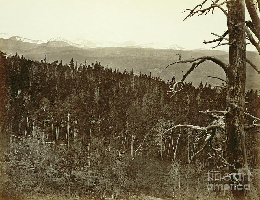 Wyoming Landscape, 1869 Photograph by Andrew Joseph Russell