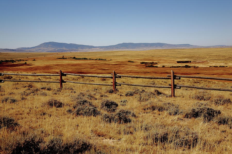 Car Photograph - Wyoming Landscape 2008 #2 by Frank Romeo