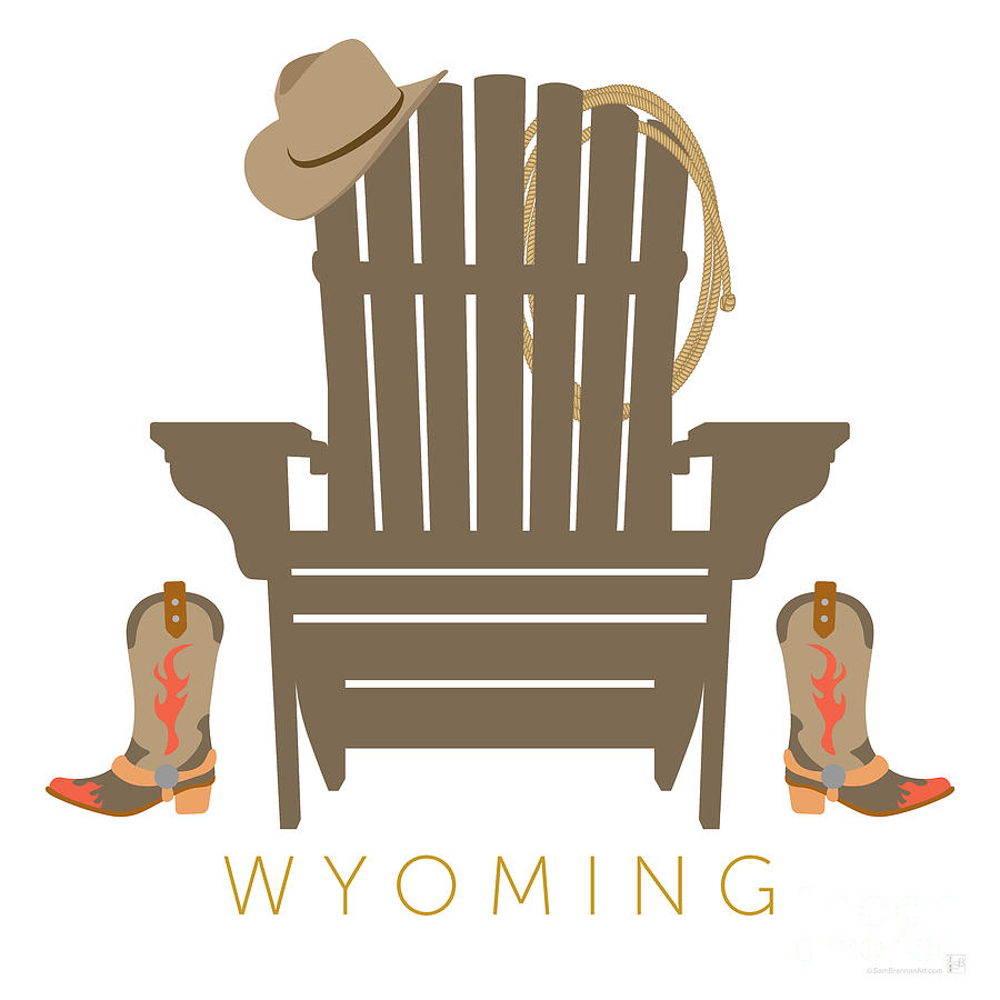 Wyoming Digital Art by Sam Brennan