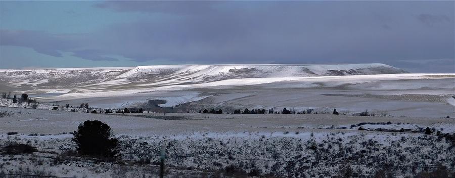 - Wyoming  snowy plains Photograph by THERESA Nye