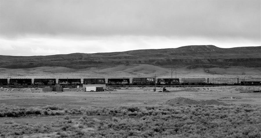 - Wyoming Train  Photograph by THERESA Nye