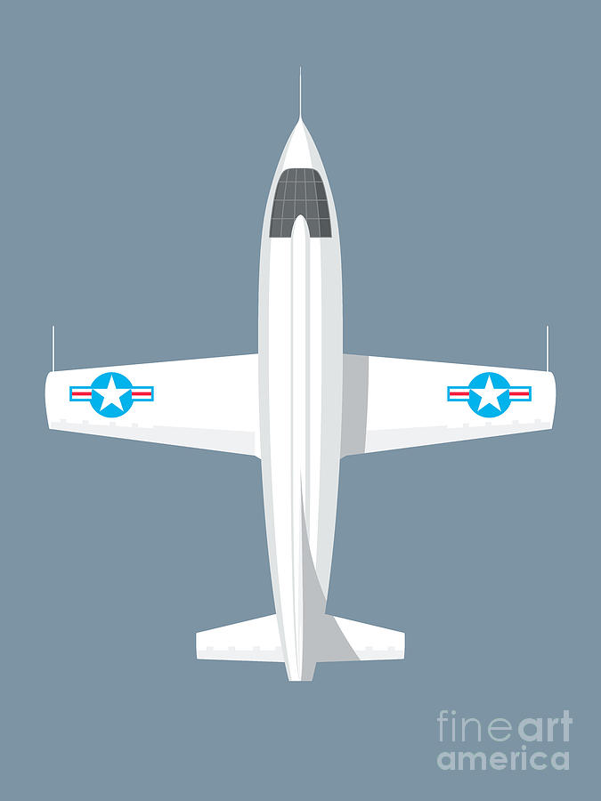 Aircraft Digital Art - X-1 Mach Buster First Supersonic Flight Rocket Aircraft - Slate by Organic Synthesis