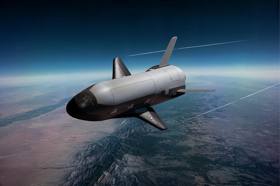 X-37B Orbital Spaceplane Digital Art by Erik Simonsen