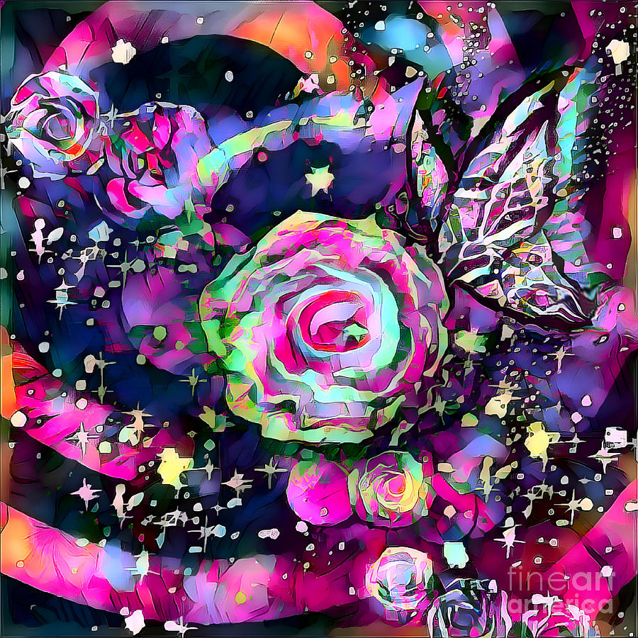 The Colorful Cosmos Digital Art by BelleAme Sommers