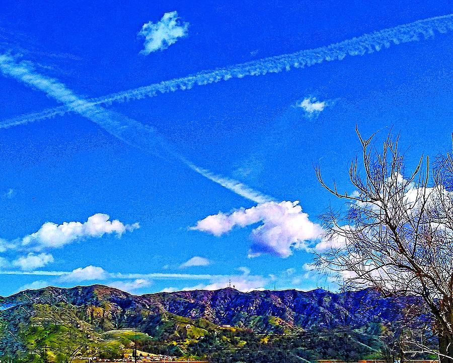 X Marks The Sky Photograph by Andrew Lawrence