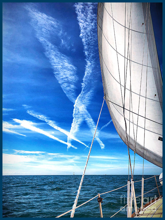 Sailing Photograph - X marks the spot by Steven Norris Sailing Photograph - X marks the spot by Steven Norris
