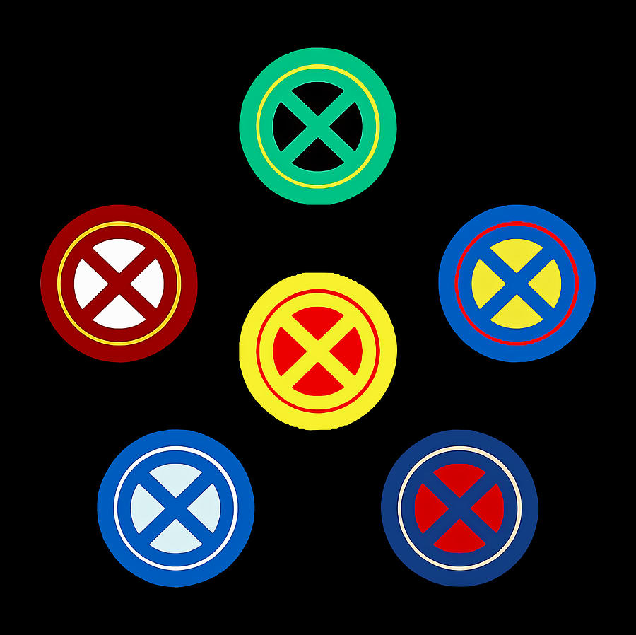 X Men Logo Digital Art by Yuki Soyada