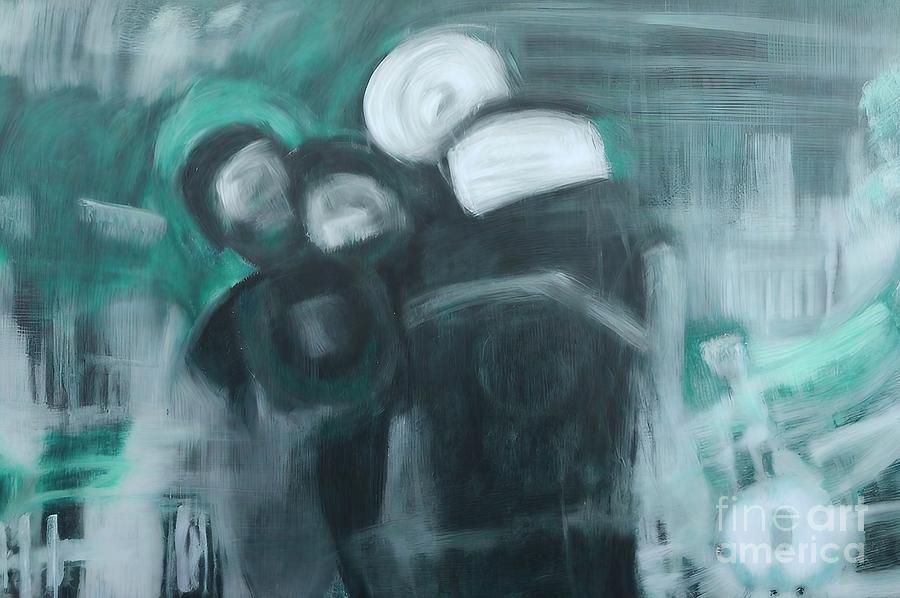 Xray Light Water Technology Abstract Art Painting Painting by N Akkash