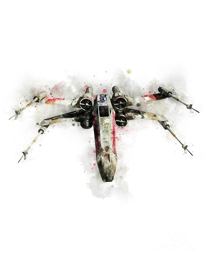 x wing mixed media by monn print pixels