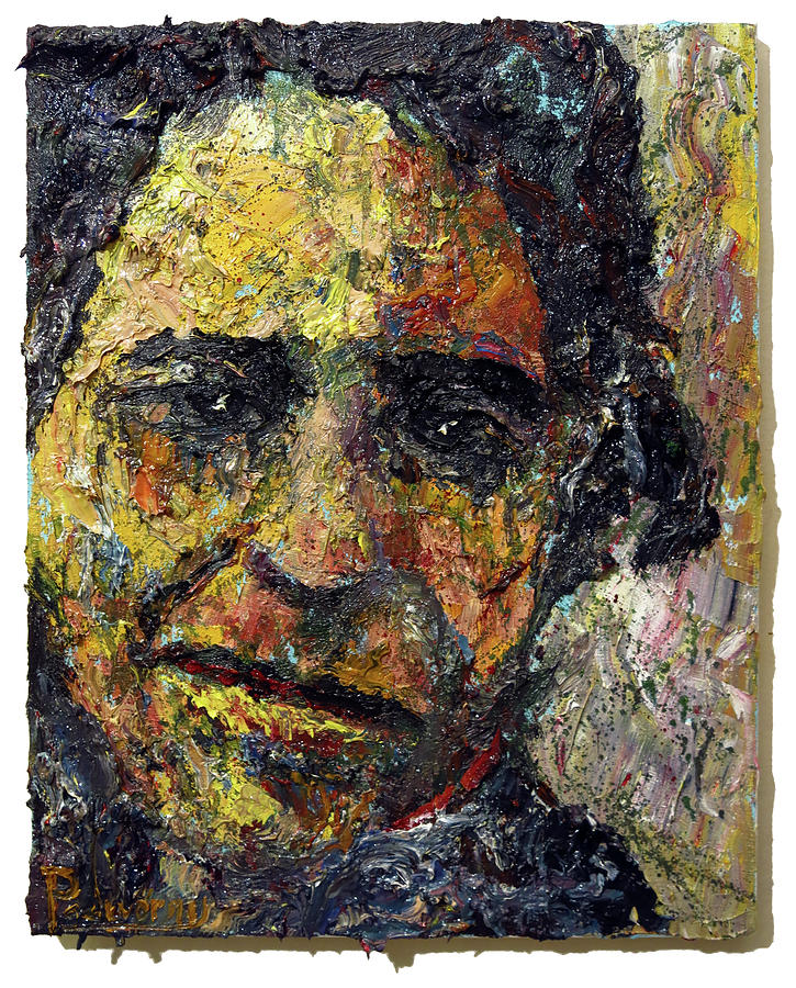 Impasto impressionism outsider portrait abstract impasto texture ...