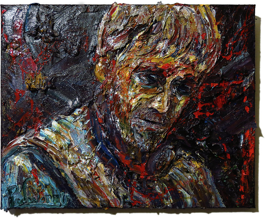 Abstract impressionism Male Portrait Oil Original Painting Portrait ...